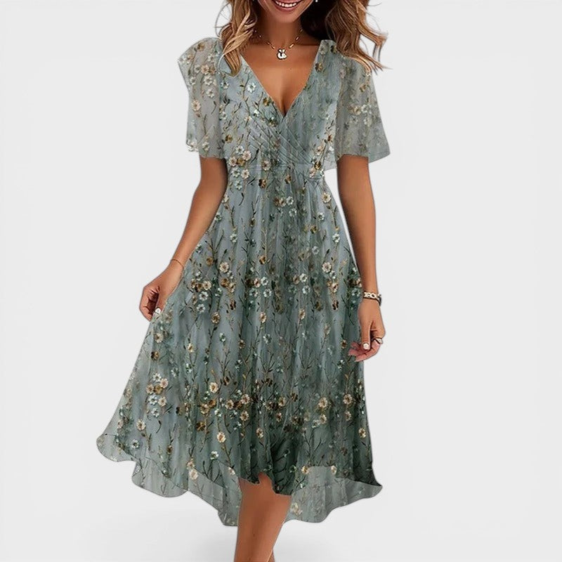 Nadia™ | Elegant Colourful Dress