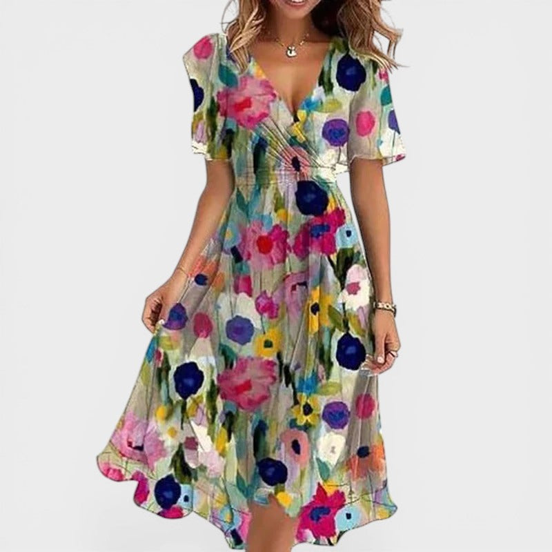 Nadia™ | Elegant Colourful Dress