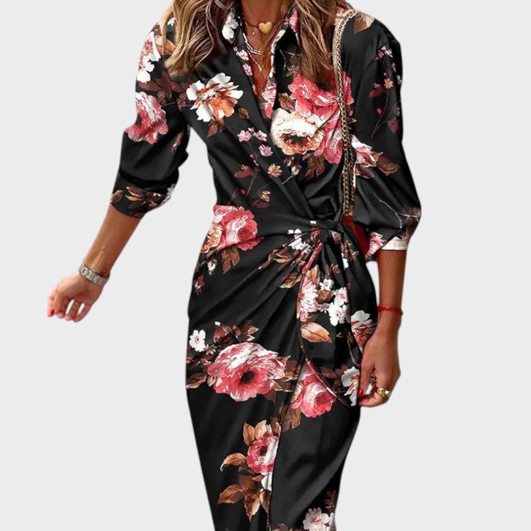 Tina™ | Long Cross-Over Dress