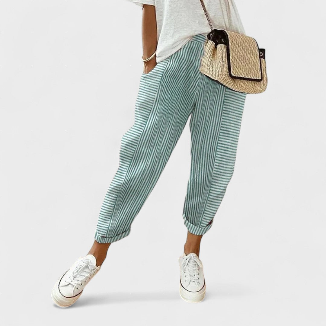 Lucía™ | Stylish Striped Trousers