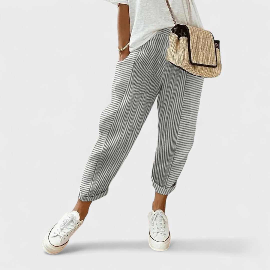 Lucía™ | Stylish Striped Trousers