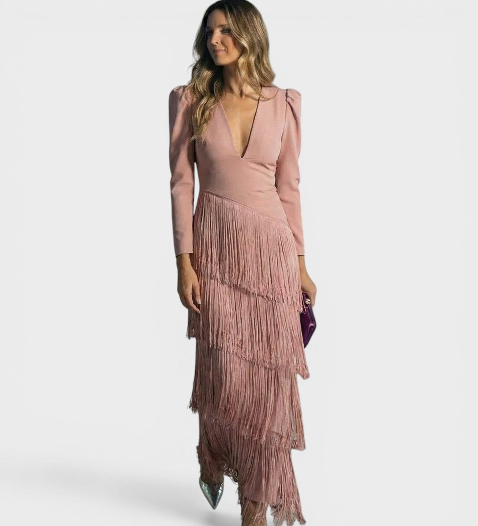 Beatriz™ | Elegant Evening Fringed Dress