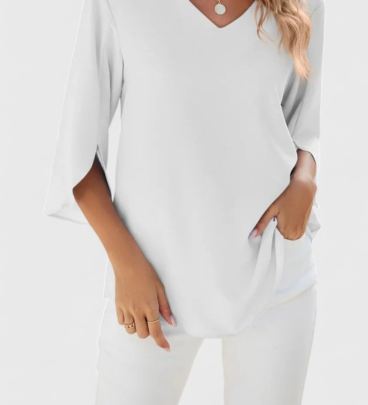 Casual Tabitha Blouse with Loose Cut and Sophisticated Style