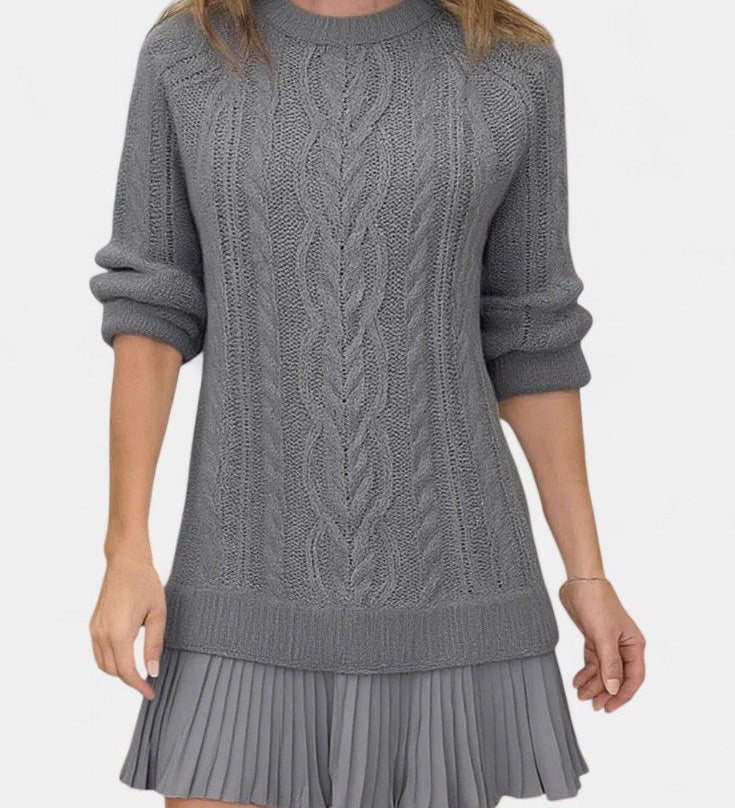 Daina Twisted Shape Mini Knit Dress