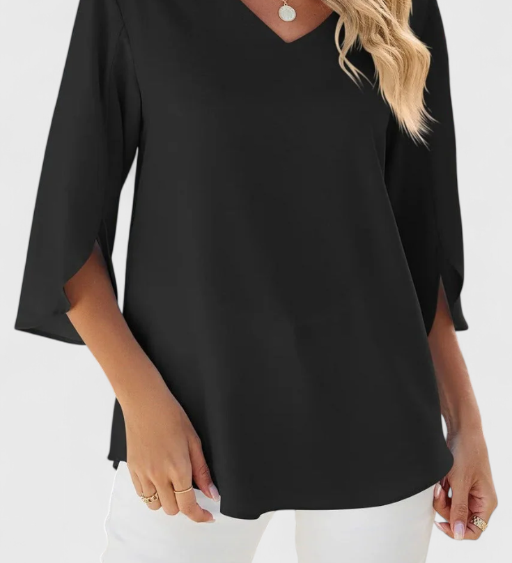 Casual Tabitha Blouse with Loose Cut and Sophisticated Style