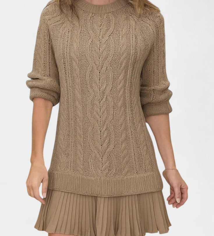 Daina Twisted Shape Mini Knit Dress