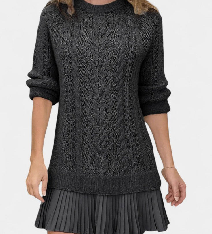 Daina Twisted Shape Mini Knit Dress