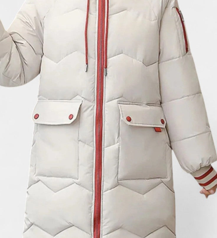 Beautiful Winter Coat with Zip and Hood