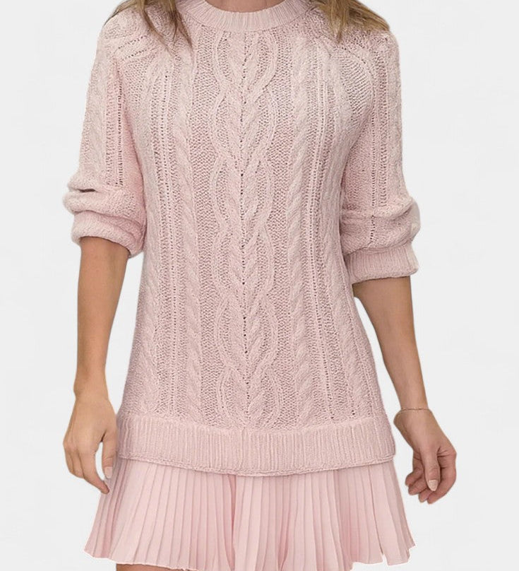 Daina Twisted Shape Mini Knit Dress