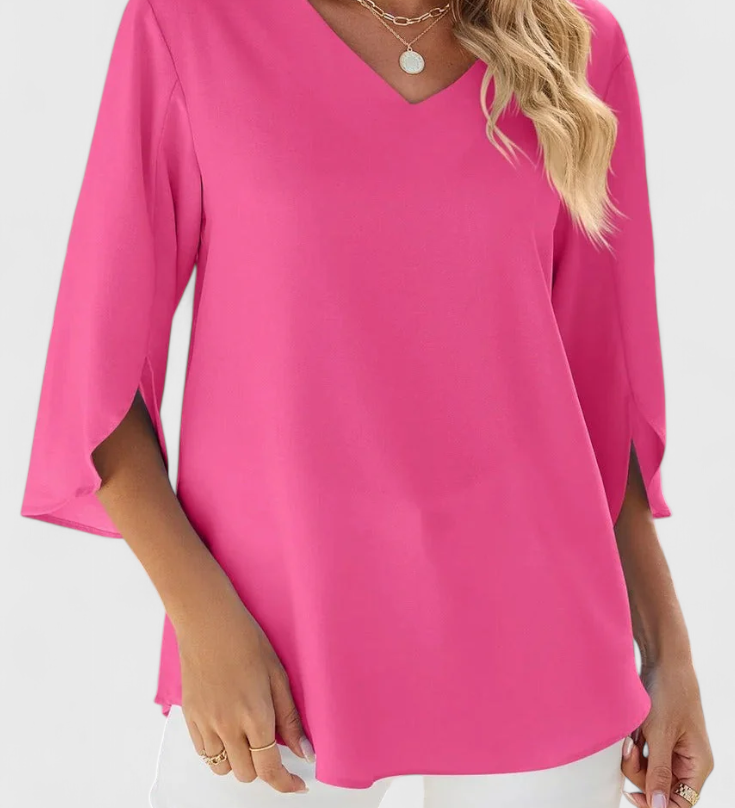 Casual Tabitha Blouse with Loose Cut and Sophisticated Style
