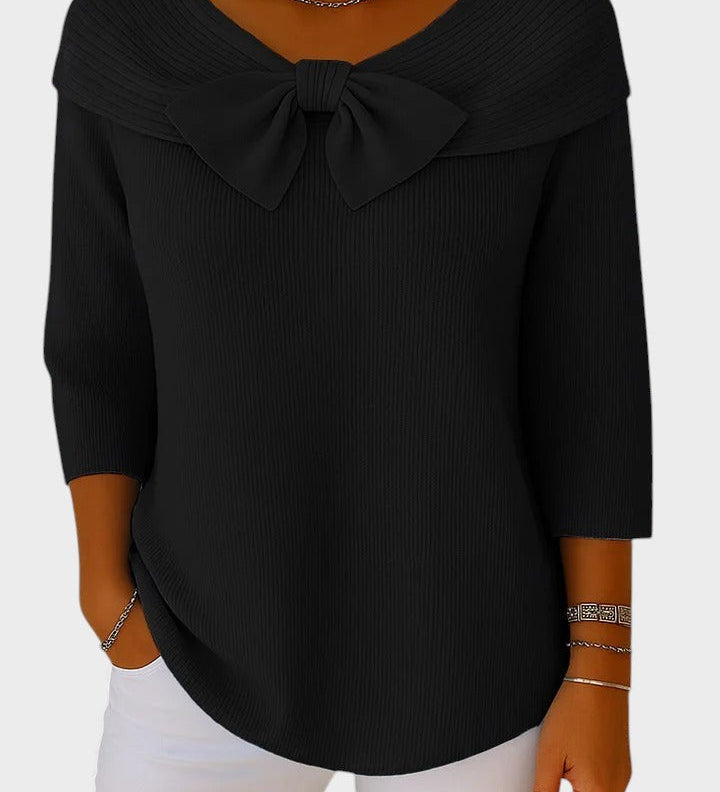 Catalina™ | Women's Sweater with Bow and Round Neck