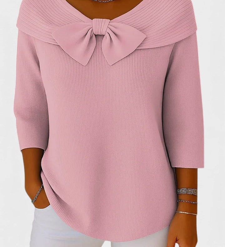 Catalina™ | Women's Sweater with Bow and Round Neck