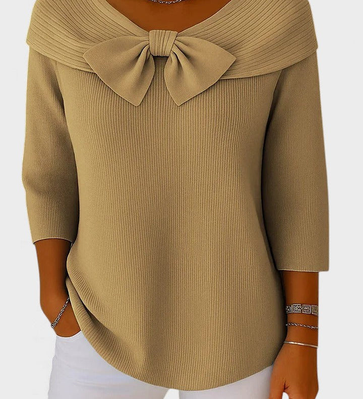 Catalina™ | Women's Sweater with Bow and Round Neck