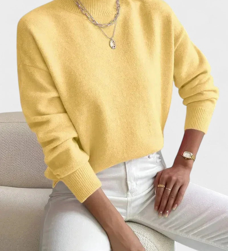 Petra™ | Elegant High Neck Jumper