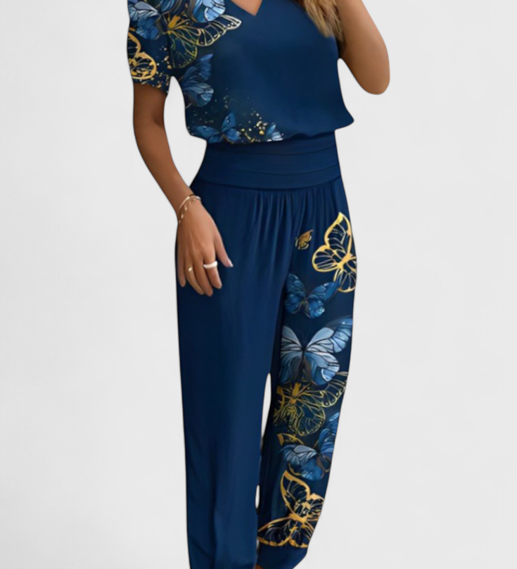 Cassandra Blouse and Trousers Set