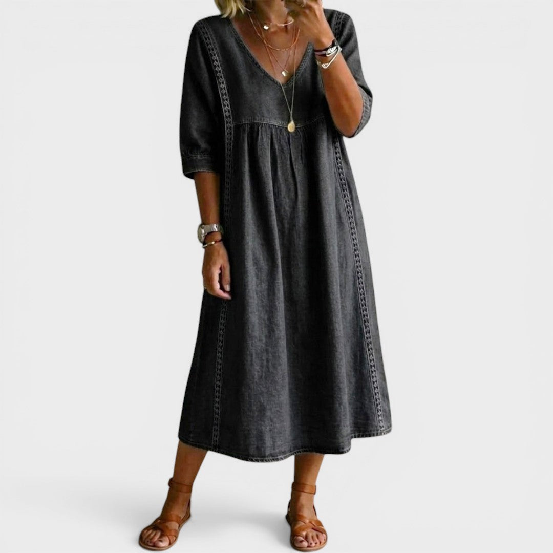 María™ | Elegant Denim Dress