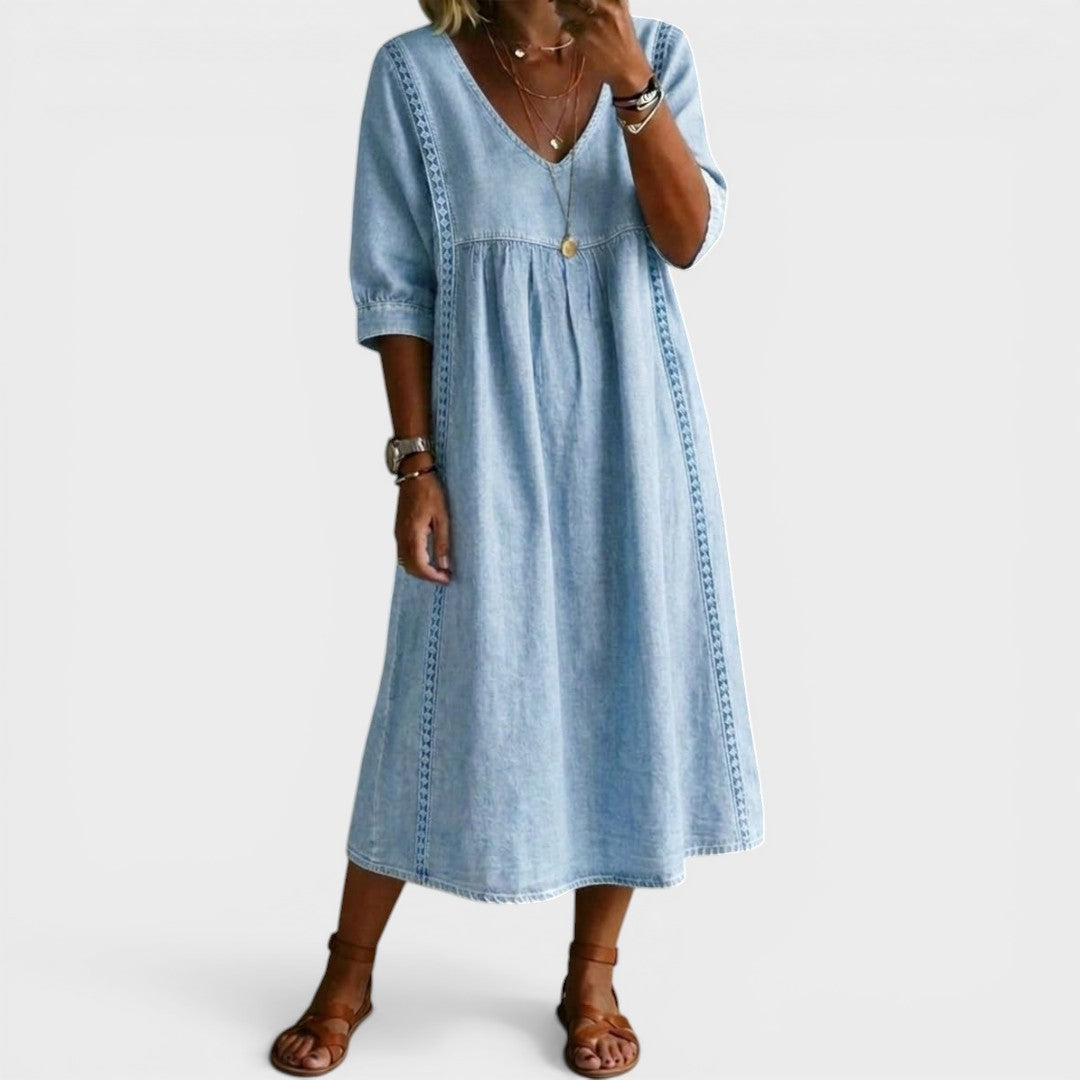 María™ | Elegant Denim Dress