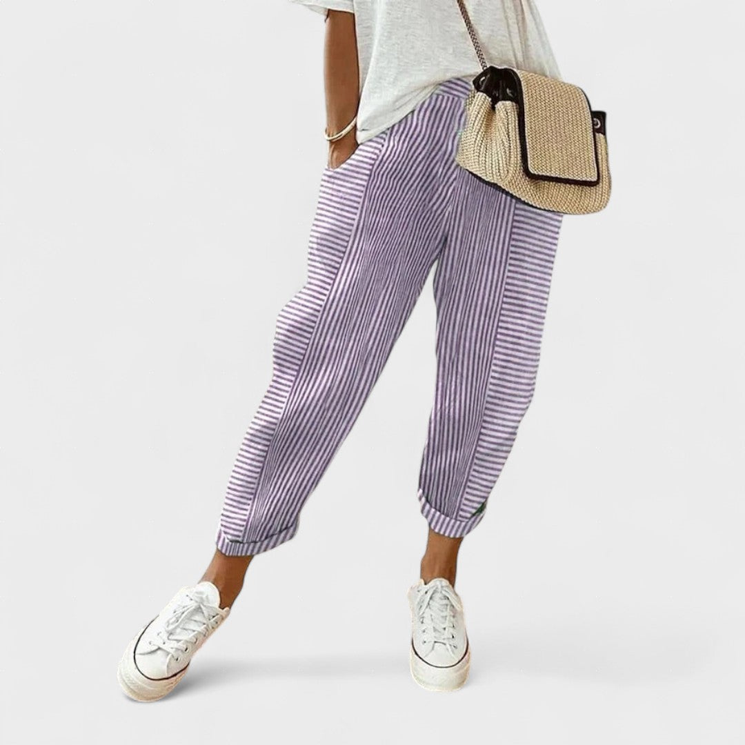 Lucía™ | Stylish Striped Trousers