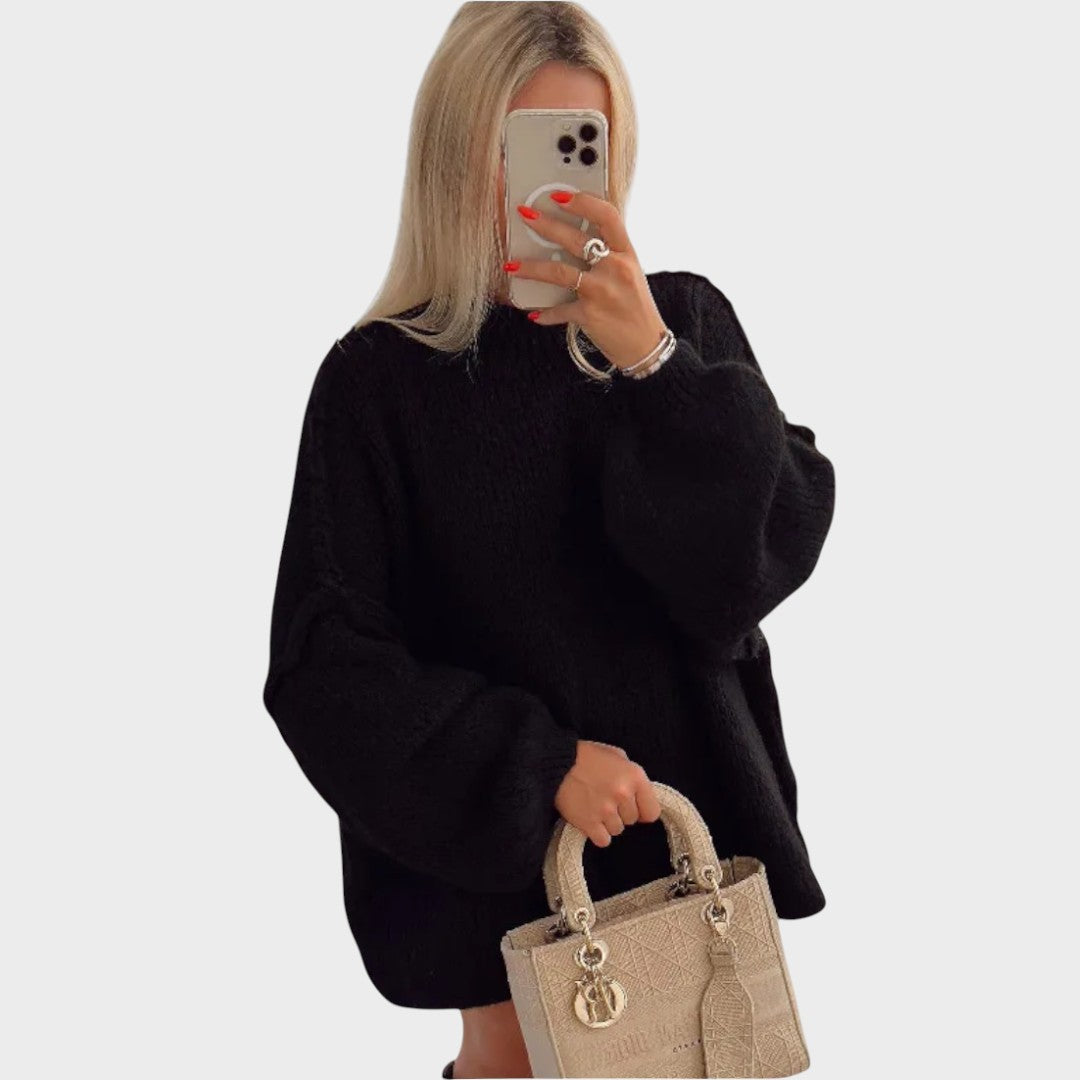 Carly™ | Oversized Knit Sweater with Balloon Sleeves