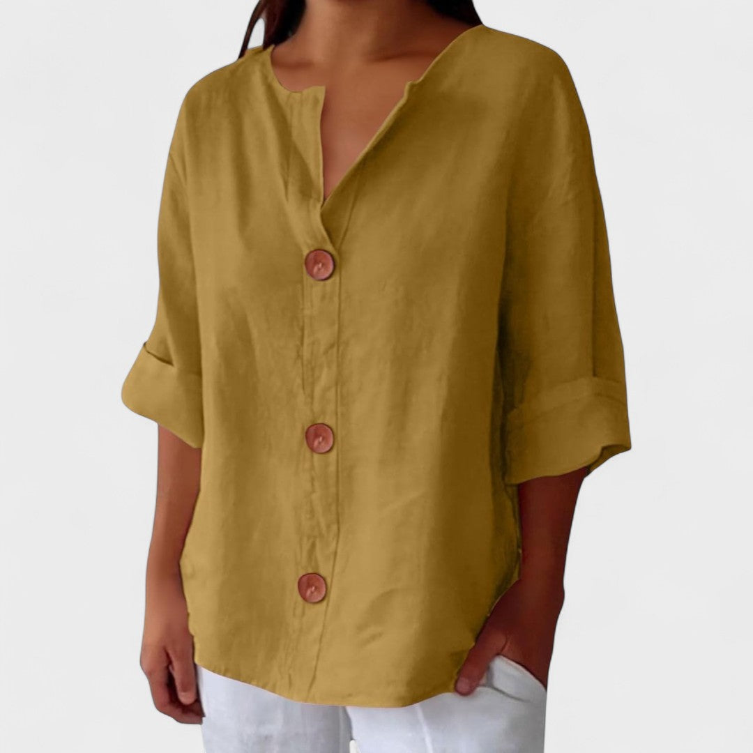 Alejandra™ | Casual Linen Blouse